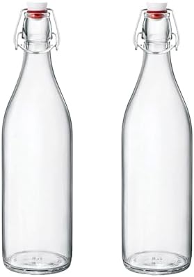 Bormioli Rocco Giara Bottle 33.75 Oz - Clear, Set of 2