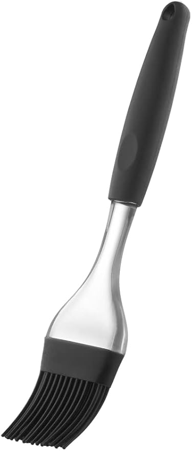 Millvado Silicone Basting Brush: Heat Resistant Cooking Brush for Oil and Sauce - Flexible Food Brush - Dishwasher Safe Basting Brush for Cooking - Black Silicone Pastry Brush/BBQ Brushes for Sauce