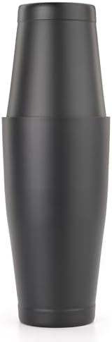 Barfly Shaker Cocktail Tin, Set (18 oz and 28 oz), Matte Black