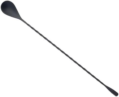 Barfly Teardrop Bar Spoon, End 11 13/16" (30 cm), Matte Black