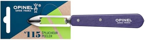 Opinel No. 115 Essential Stationary Peeler, Hornbeam Wood (Purple)
