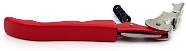 Pulltap's Genuine Classic 500 LEFT-HANDED Waiter's Corkscrew – Double-Hinged Wine Key with Hinged Foil Cutter – Patented Design – Made in Spain – Red (Rojo)