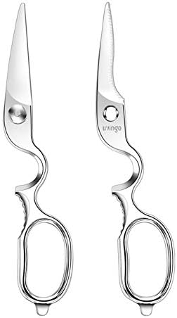 LIVINGO 8.5" Kitchen Shears Heavy Duty Forged Stainless Steel Scissors