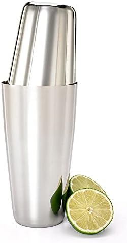 Barfly Superfly Tin Set Cocktail Shaker, (18 oz and 28 oz), Heavyweight Stainless, (M37161)