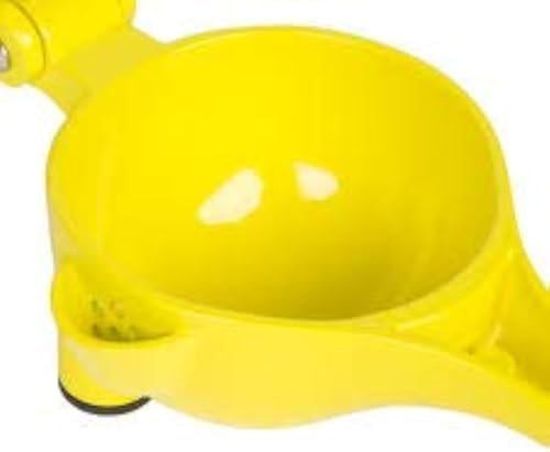 TableCraft V119 Metal Citrus Juicer, Yellow, Handheld Lemon and Lime Squeezer, Dishwasher Safe, Aluminum Alloy, For Perosnal and Professional Use