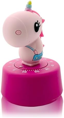 Visual Timer for Kids, Toddler Kitchen Timer 60 Min Countdown, Pink Unicorn