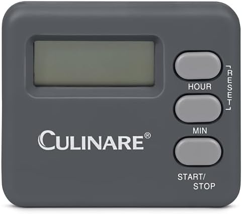Culinare 20-Hour Digital Kitchen Timer – Compact Countdown Timer with Magnetic Back, Integrated Stand & Battery Included – Ideal for Cooking & Baking