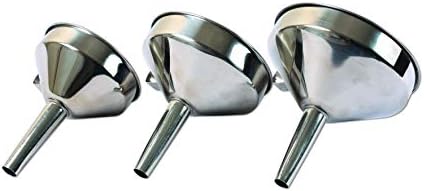 Laser 7099 Stainless Steel Funnel Set, Multi-Colour, Set of 3 Pieces