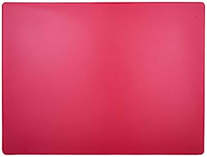 Commercial Grade Red Cutting Board - 24 x 18 Extra Large 1/2" Thick for Meats, Superior HDPP Plastic, NSF and Food Service Ready