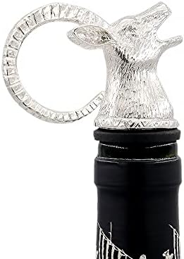 Animal Wine Aerator & Liquor Pourer for Bar,Home and Party Wine Pourer Aerator Festival Gift (Antelope Silver)
