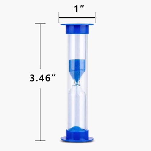 Sand Timer, KISEER 18 Pcs Colorful Hourglass Sandglass Sand Clock Timers Set 30sec / 1min / 2mins / 3mins / 5mins / 10mins for Brushing Children's Teeth, Cooking, Game, School, Office