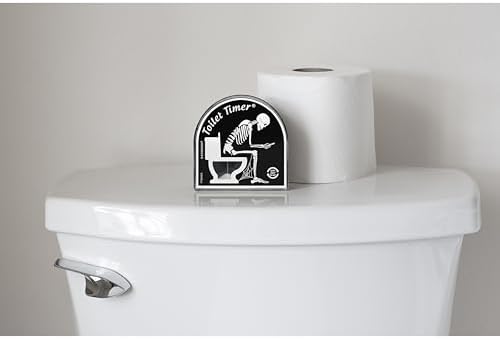 Katamco Toilet Timer (Skeleton Edition), Funny Gift for Men, Husband, Dad, Birthday, Christmas, Stocking Stuffer, Halloween, Retirement, Father's Day, As seen on Shark Tank.