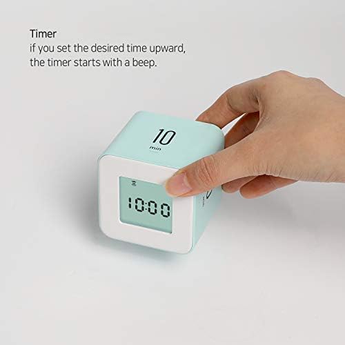 mooas Multi Clock Time Cube Timer, Alarm, Backlight, Productivity (Violet)