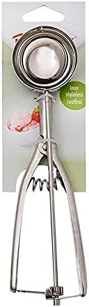 Metaltex Stainless Steel Ice Cream Scoop, Silver