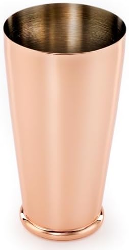 Barfly Cocktail Shaker with Weighted Bottom, Deluxe 28 oz, Copper