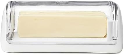 Chef’n Slice'n Store Butter Dish with Built-In Slicer Lid – Fits Long & Short Sticks, Measurement Marks Included – Keeps Butter Fresh & Ready to Slice