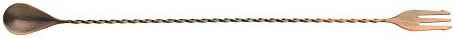 Barfly Bar Spoon, Fork End 15 3/4" (40 cm), Antique Copper