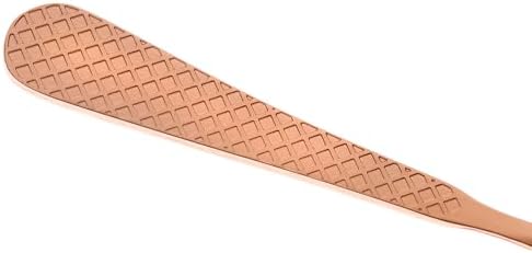 Barfly 13.2-inch Diamond Lattice Etch Bar Spoon, Copper Plated