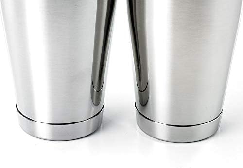 Barfly Cocktail Tin, Set (18 oz and 28 oz), Stainless Steel, Double Heavy Gauge
