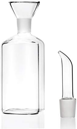 8 ounce/240 ml No Funnel Needed Olive Oil & Vinegar Dispenser Glass Cruet Decanter for Kitchen,Lab glassware seal handicraft Keeps Oil Fresh Longer