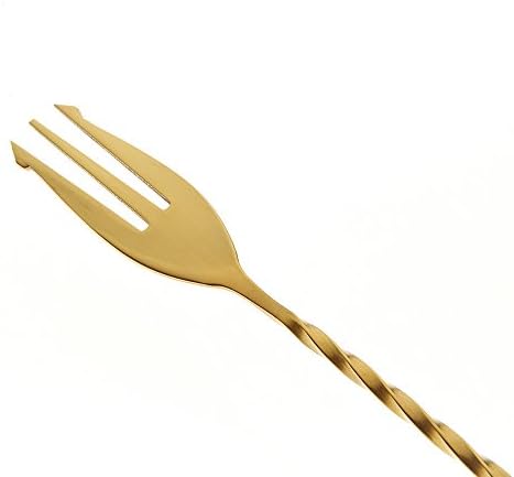 Barfly Fork Bar Spoon, End 12 3/8" (31.5 cm), Gold
