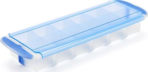 GoodCook Touch Prep and Freeze Ice Tray, 2-oz. Cubes, Stackable with Slide-off Cover