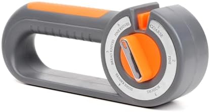 Kitchen Knife Sharpener 6 in 1 Scissor Sharpening Tool Manual Rotary System Coarse Fine Bread Blade Hone Tungsten Steel Diamond Home Cooking Accessory