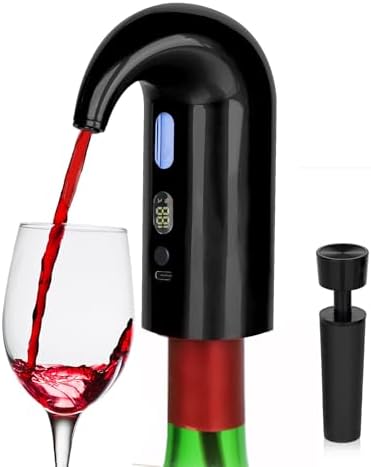 Electric Wine Aerator Pourer,Portable One-Touch Wine Decanter With TYPE C