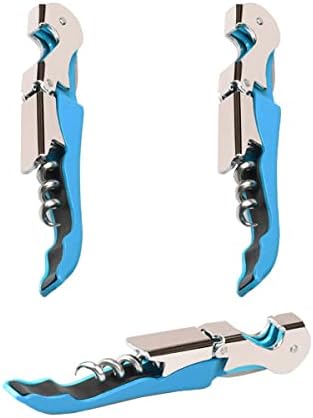 Professional Waiter Corkscrew Wine Openers Set(2PCS), Heavy Duty Stainless Steel Hinges Wine Key for Restaurant Waiters, Sommelier, Bartenders