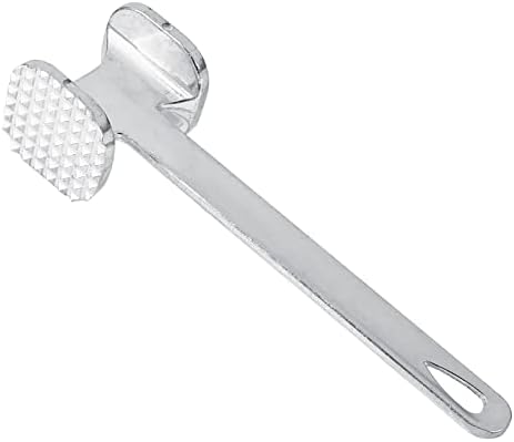 Meat Tenderizer, Aluminium Metal Hammer with Comfortable Handle for Pounding and Tenderizing Beef, Chicken, Pork, Steak, Ideal for Kitchen Use