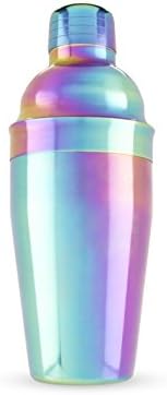Blush Mirage Rainbow Iridescent Stainless Steel Cocktail Shaker, Colorful Drink Shaker for Aesthetic Home Bar Accessories, Bachelorette Party, Pool Party, Housewarming, Birthday Gifts for Women, 20 oz