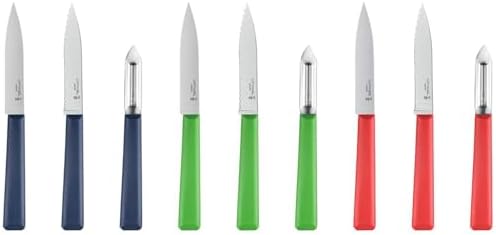 Opinel Les Essentials+ No. 315 Peeler, Corrosion Resistant + Dishwasher Safe, Made in France, Blue