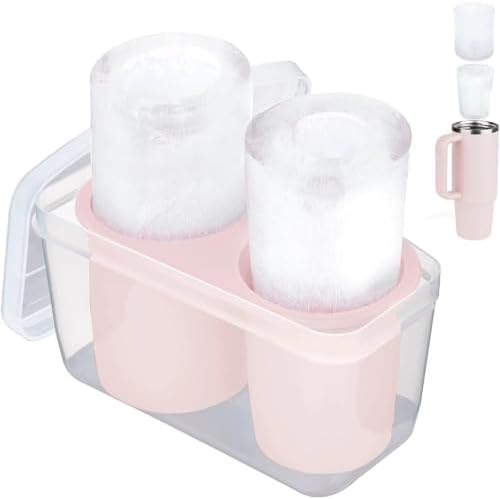 Ice Mold for Stanley Cup 30oz 40oz, Silicone Ice Tray, Rose Quartz