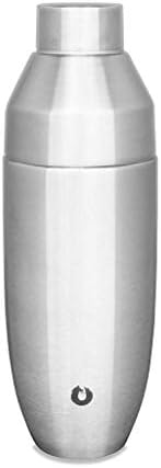 SNOWFOX Premium Vacuum Insulated Stainless Steel Cocktail Shaker, Home Bar Accessories, Elegant Drink Mixer, Lid With Jigger & Built In Strainer, 22oz.
