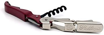 Pulltap's Genuine Classic 500 Waiter's Corkscrew – Double-Hinged Wine Key with Hinged Foil Cutter – Patented Design – Made in Spain – Bordeaux (Burdeos)