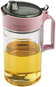 TENTA KITCHEN Oil Dispenser Vinegar Dispenser Maple Syrup Dispenser Glass Bottle Cruet No Drip Plastic Bottle Spout with Protective Cap drip Free Pour spout restarant 22Oz (Purple 1PC)