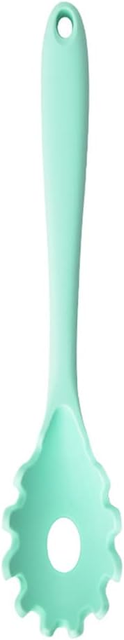 Magik 1-2 Pack Silicone Pasta Fork Heat Resistant Noodle Spaghetti Server Spoon (Light Green, 1 Pack)