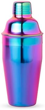 Blush Mirage Rainbow Iridescent Stainless Steel Cocktail Shaker, Colorful Drink Shaker for Aesthetic Home Bar Accessories, Bachelorette Party, Pool Party, Housewarming, Birthday Gifts for Women, 20 oz