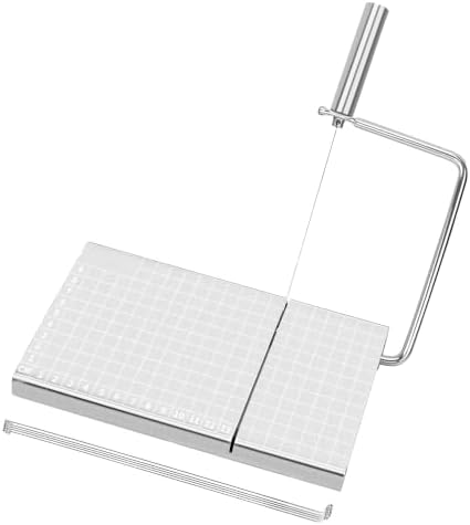 Stainless Steel Cheese Cutting Board With Wire Cheese Slicer Cutter