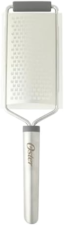 Oster Chadswyck 11.8” Handheld Grater, Stainless Steel Cheese Grater, Sharp Blades for Kitchen Prep, Dishwasher Safe
