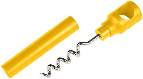 Personalized Pocket Corkscrew - Wine Bottle Opener- Custom Printed Name - Imprinted with Your Name, Logo or Message - Great Gift Ideas - FREE PERZONALIZATION - 12 Corkscrews per Box (Lemon)
