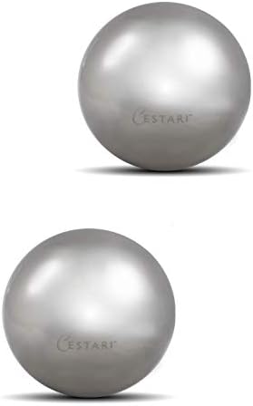 Cestari Whiskey Ball - Reusable Stainless Steel Ice Spheres - Chill Your Scotch, Vodka, Wine - Ice Cube Metal Whiskey Stones - Drink Coolers Gift - Set of 2