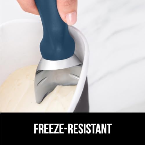 GORILLA GRIP® Heavy Duty Ice Cream Scoop, Professional Scooper, Blue