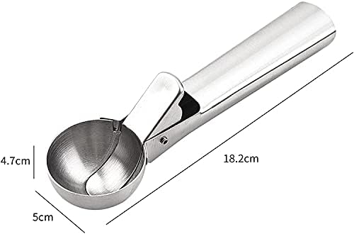Scoop Stainless Steel, Ice Cream Scoop with Trigger Release