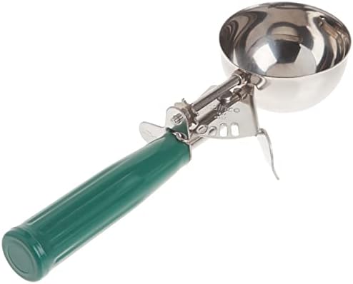 Winco Size 12 Cream Plastic Ice Cream Disher with Handle