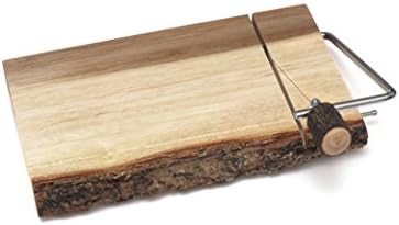 Acacia Slab Cheese Slicer w Bark