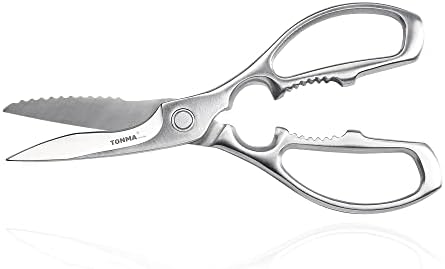 TONMA Kitchen Shears, Made in Japan, Heavy-Duty Stainless Steel, TK-3