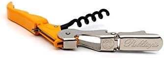 Pulltap's Genuine Slider 900 Waiter's Corkscrew – Double-Hinged Wine Key with Sliding Foil Cutter – Patented Design – Made in Spain – Amarillo (Yellow)
