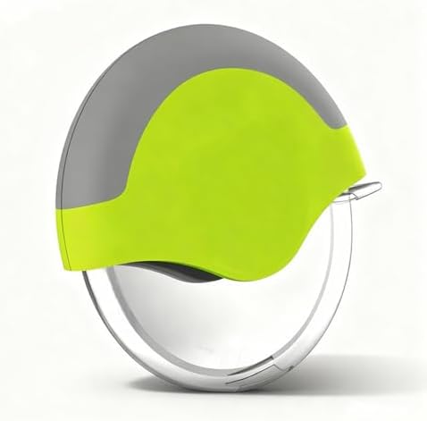 Bestac Premium Design Pizza Cutter Wheel - Razor Sharp Stainless Steel Slicer with Protective Blade Guard & Cover (Green)