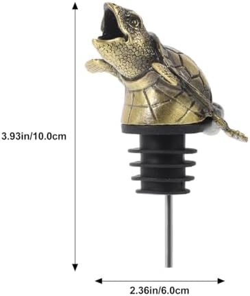 IMIKEYA Sea Turtle Wine Aerator Pourer Spout - Antique Animal Bar Liquors Bottle Pourer Wine Bottle Topper Wine Decanter Creative Wine for Whiskey